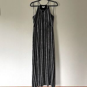 New! Never Worn Black and White Candies Maxi Dress. Size Large.